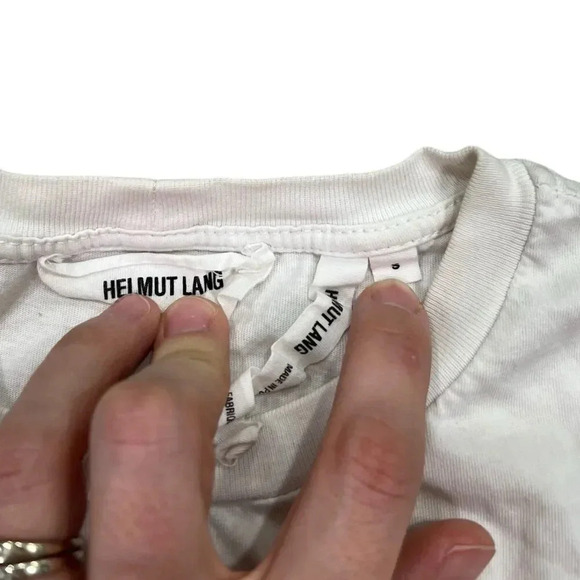 Helmut Lang White Paris Taxi T-shirt S - Picture 7 of 8